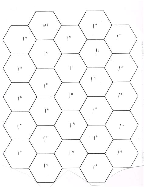 Free Printable Hexagon Template For Quilting